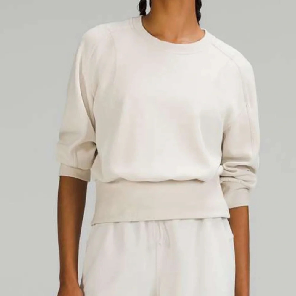 Lululemon Softstreme Ribbed-Hem Pullover Natural Ivory Size: 2